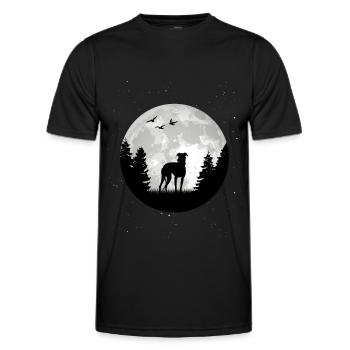 Galgo Español Spanischer Windhund - Männer Funktions-T-Shirt - Schwarz - Vorne - AI Model Male 178 dark (178cm)