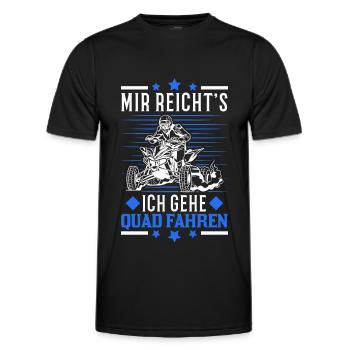 Mir reichts Ich geh Quad fahren ATV Quadfahrer - Männer Funktions-T-Shirt - Schwarz - Vorne - AI Model Male 178 dark (178cm)