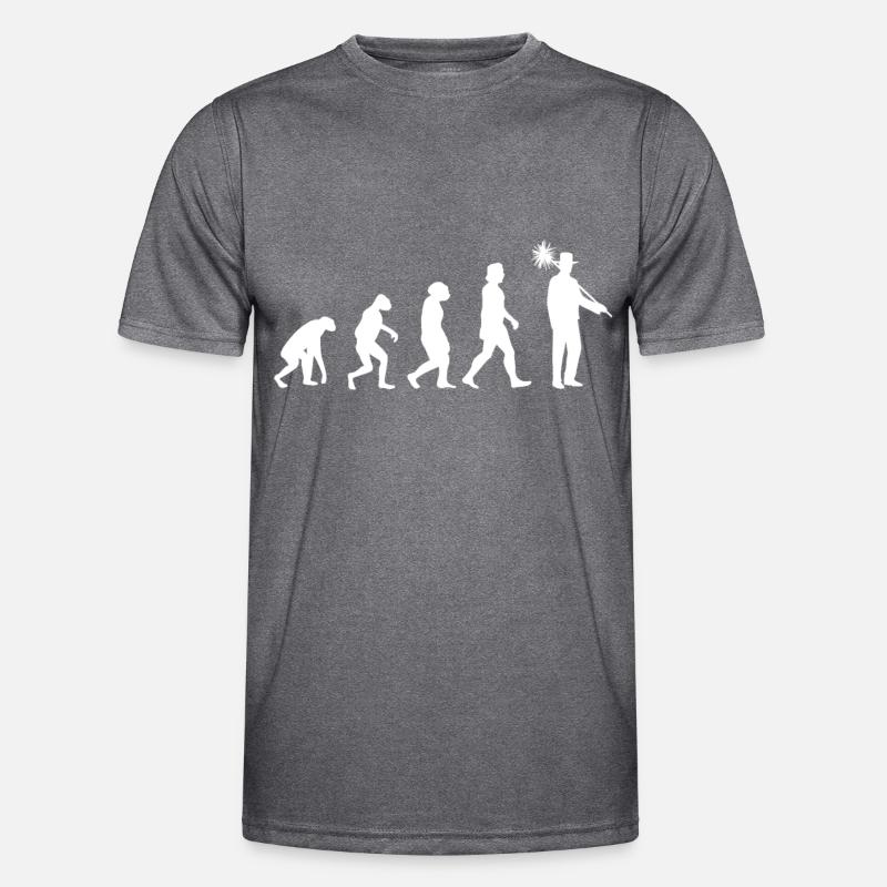 Schornsteinfeger Evolution Schornstein Kaminfeger Männer Funktions-T-Shirt