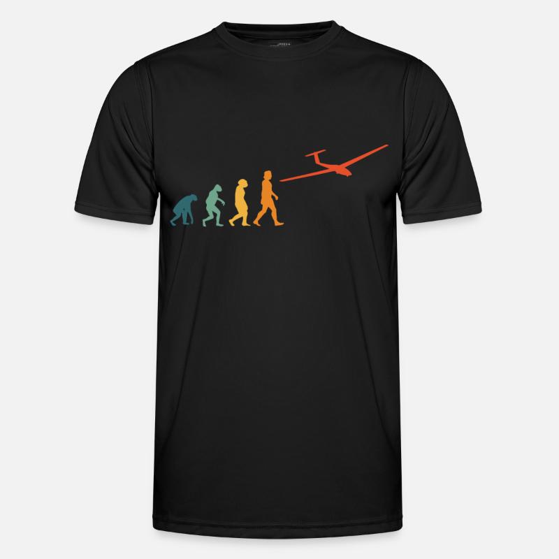 Glider Evolution Retro Glider - Men's Functional T-Shirt - black