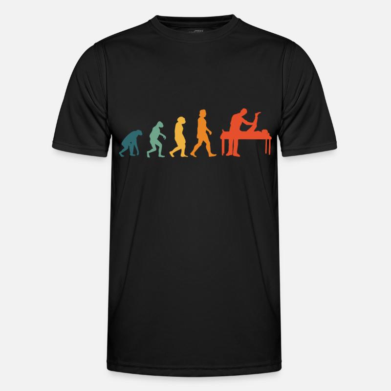 Physiotherapist Evolution Retro Physio - Men's Functional T-Shirt - black