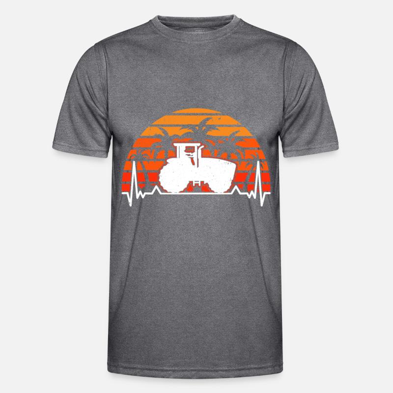 Traktor Evolution Bauer Traktorfahrer Landwirt Männer Funktions-T-Shirt