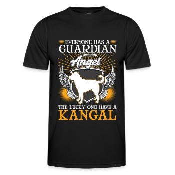 Kangal Guardian Angel Anatolian Shepherd Dog - Men's Functional T-Shirt - black - Front - AI Model Male 178 dark (178cm)