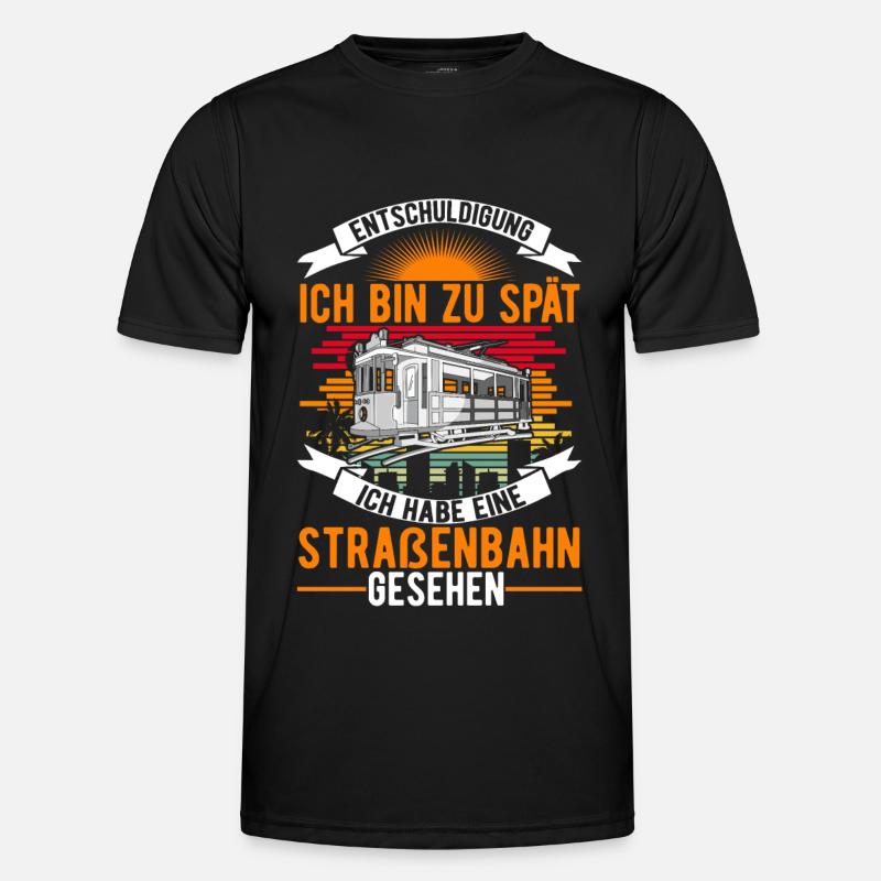 Straßenbahn Straßenbahnfahrer Tram S-Bahn Männer Funktions-T-Shirt