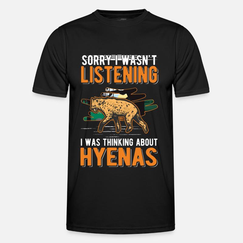 Hyäne Erdwolf Hyena Männer Funktions-T-Shirt