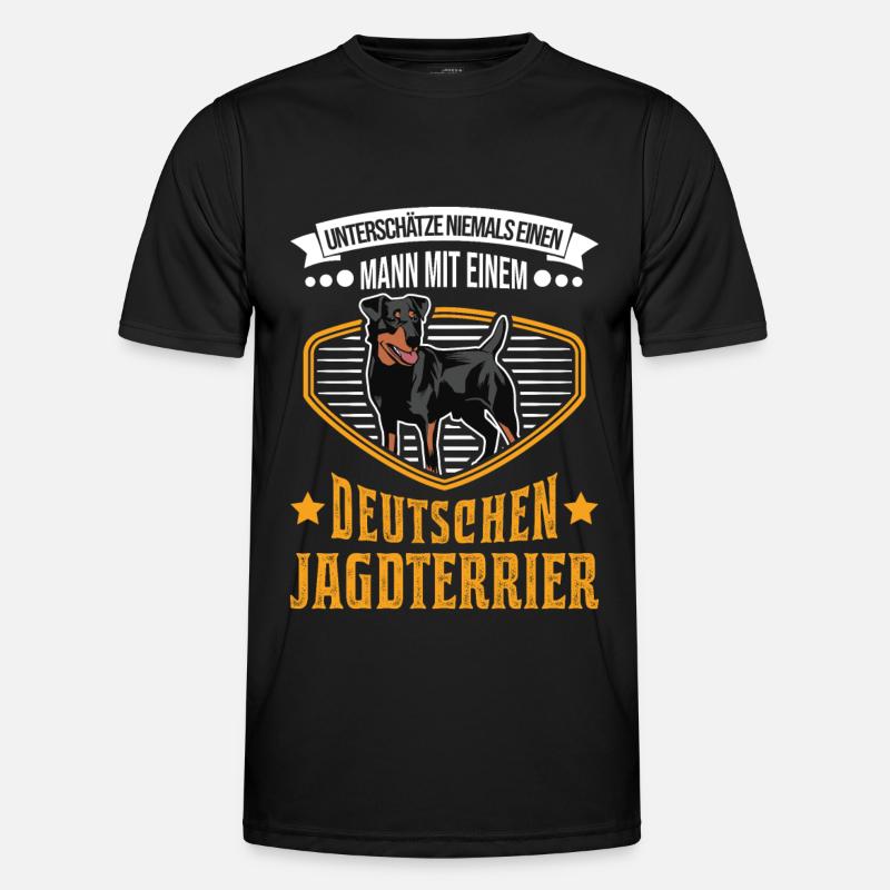 Deutscher Jagdterrier Mann Männer Funktions-T-Shirt