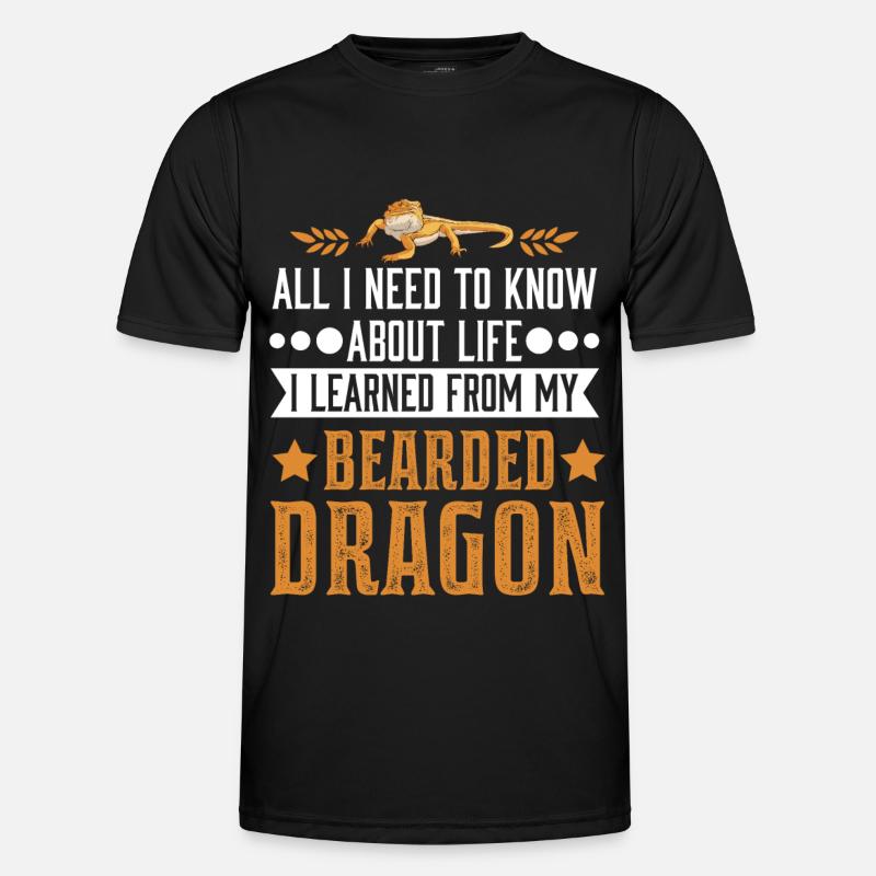 Bartagame Bearded Dragon Männer Funktions-T-Shirt