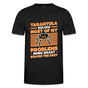 Tarantel Geschenk Spinne Tarantula - Männer Funktions-T-Shirt - Schwarz - Vorne - AI Model Male 178 dark (178cm)