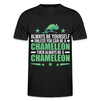 Soyez toujours vous-même à moins que vous ne puissiez être un caméléon - T-shirt sport Homme - noir - Devant - AI Model Male 178 dark (178cm)