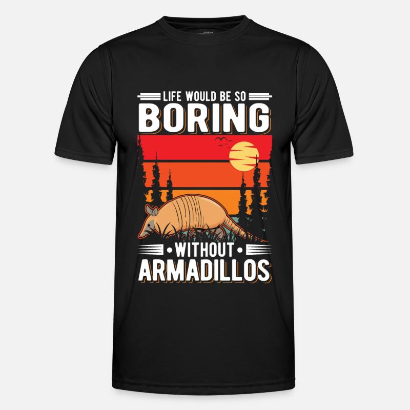 Armadillo Gift Armadillo - Men's Functional T-Shirt - black