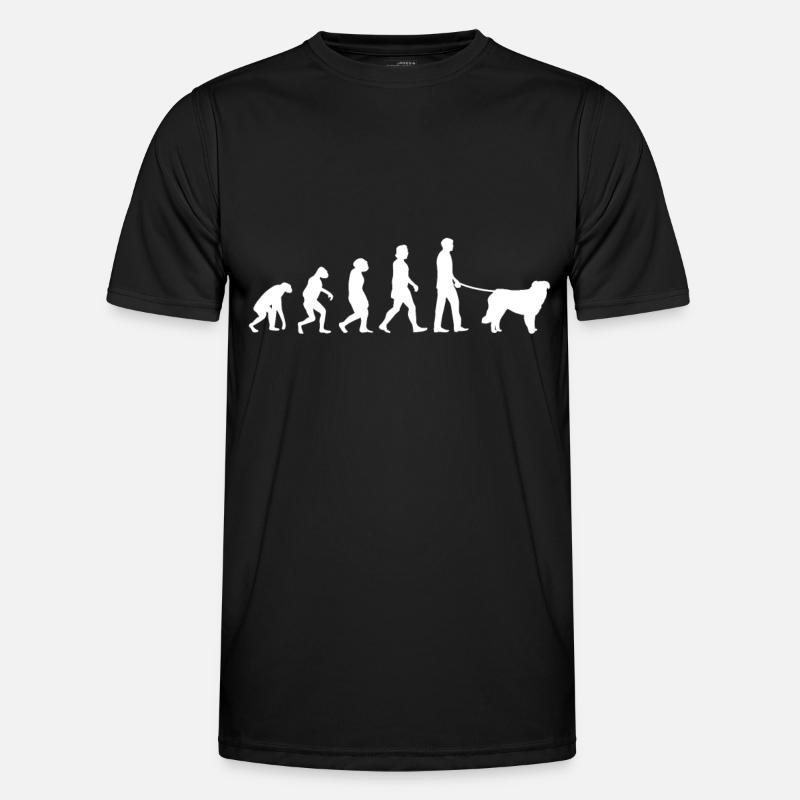 Kuvasz Evolution - Männer Funktions-T-Shirt - Schwarz