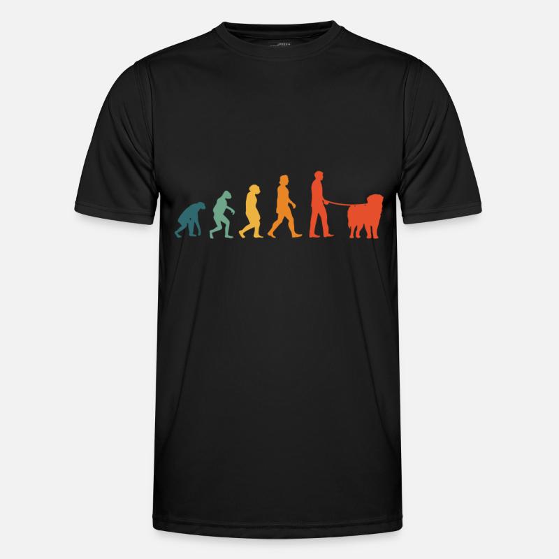 Leonberger Evolution Retro Männer Funktions-T-Shirt