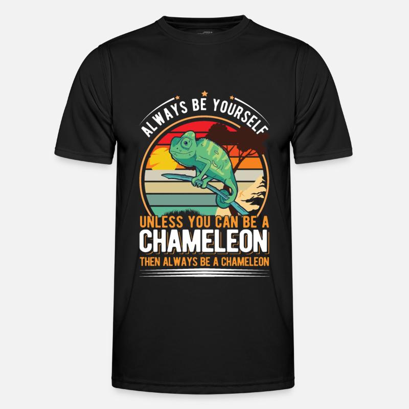Chameleon Gift Chameleon - Men's Functional T-Shirt - black
