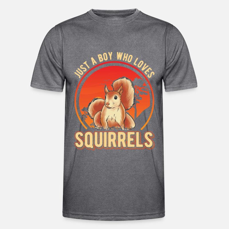 Eichhörnchen Junge Squirrel Grauhörnchen Männer Funktions-T-Shirt
