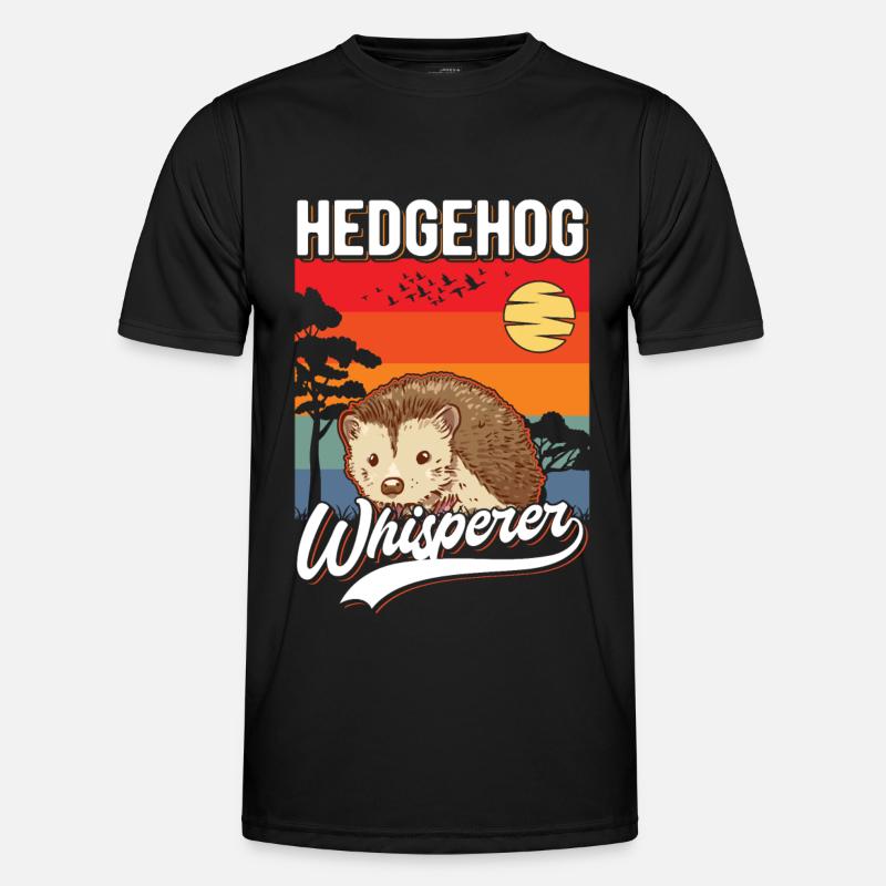 Igel Flüsterer Hedgehog Whisperer - Men's Functional T-Shirt - black