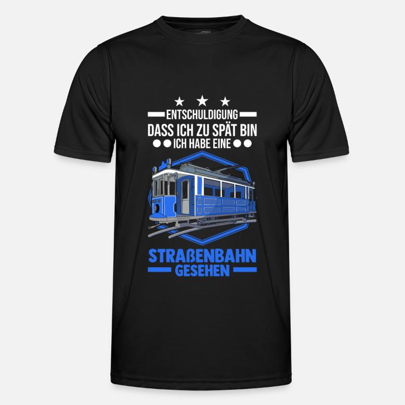 Straßenbahn Geschenk Straßenbahnfahrer Tram S-Bahn Männer Funktions-T-Shirt