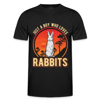 Lapin Jeune Lapin Lapin Lapin - T-shirt sport Homme - noir - Devant - AI Model Male 178 dark (178cm)