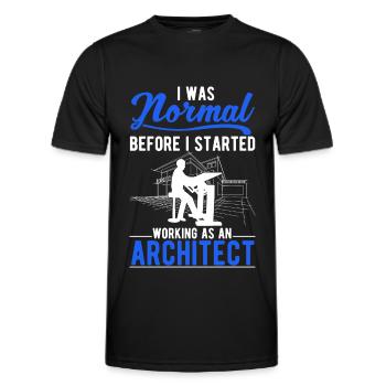 Architecte Cadeau Architecte Architecte d’intérieur Architecture - T-shirt sport Homme - noir - Devant - AI Model Male 178 dark (178cm)