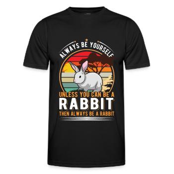 Lapin Lapin Lapin Lapin - T-shirt sport Homme - noir - Devant - AI Model Male 178 dark (178cm)