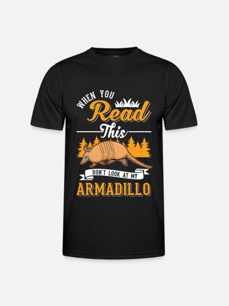 Armadillo Geschenk Gürteltier - Männer Funktions-T-Shirt - Schwarz