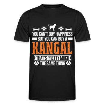 Kangal Glücklich Anatolischer Hirtenhund - Männer Funktions-T-Shirt - Schwarz - Vorne - AI Model Male 178 dark (178cm)