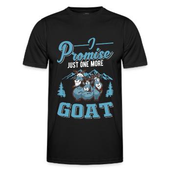 Je promets juste une chèvre de plus Chèvre Chèvre Hôte Chèvre - T-shirt sport Homme - noir - Devant - AI Model Male 178 dark (178cm)
