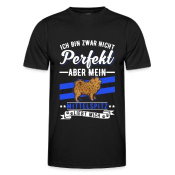 Mittelspitz Besitzer - Männer Funktions-T-Shirt - Schwarz - Vorne - AI Model Male 178 dark (178cm)