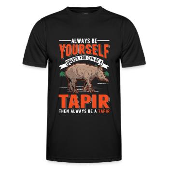 Soyez toujours vous-même Sauf si vous pouvez être un Tapir - T-shirt sport Homme - noir - Devant - AI Model Male 178 dark (178cm)