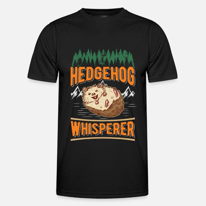 Hedgehog Whisper Hedgehog Whisperer - Men's Functional T-Shirt - black