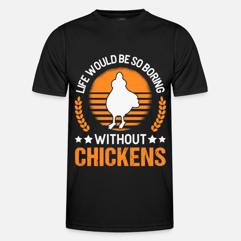 Poulet Élevage de poulet Éleveur de poulet T-shirt sport Homme