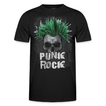 Punk rock - Men's Functional T-Shirt - black - Front - AI Model Male 178 dark (178cm)