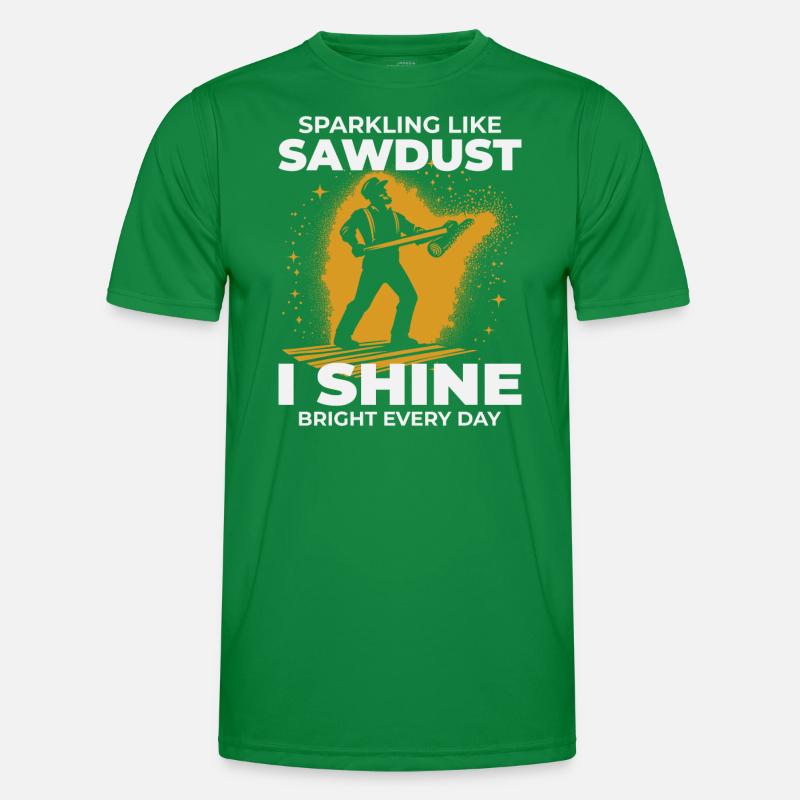 Bûcheron Menuisier Bûcheron Charpentier Sciure de bois T-shirt sport Homme