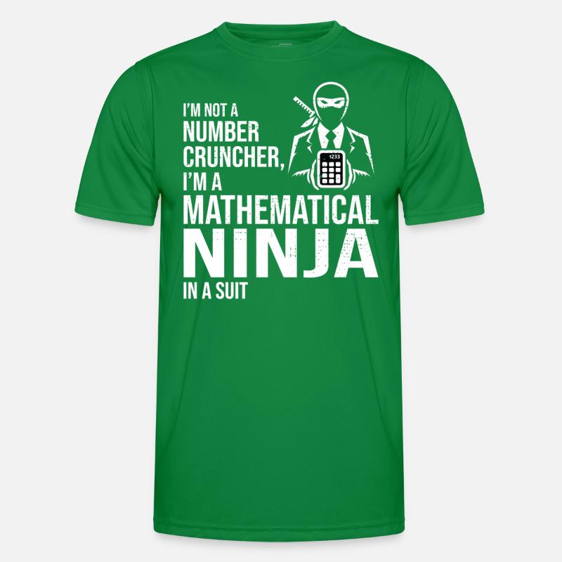 Ninja mathématique Comptable Comptable Finance T-shirt sport Homme