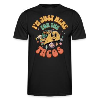 Taco - Männer Funktions-T-Shirt - Schwarz - Vorne - AI Model Male 178 dark (178cm)