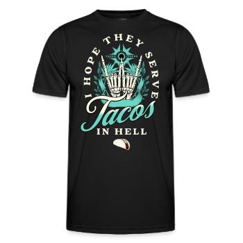 Taco - Männer Funktions-T-Shirt - Schwarz - Vorne - AI Model Male 178 dark (178cm)