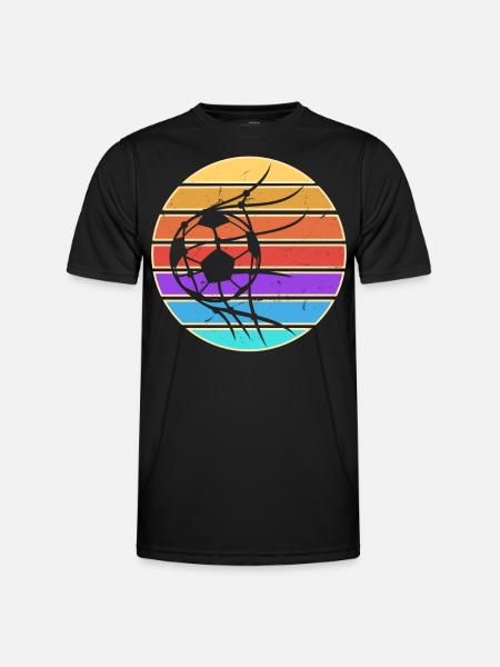 Fußball Fußballer - Männer Funktions-T-Shirt - Schwarz