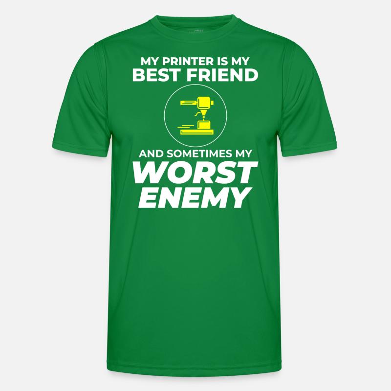 3D Printer 3D Printing Men's Functional T-Shirt