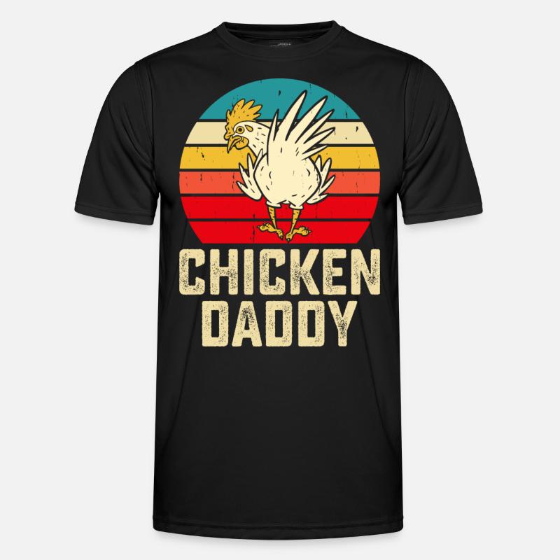 Chicken Daddy - Men's Functional T-Shirt - black