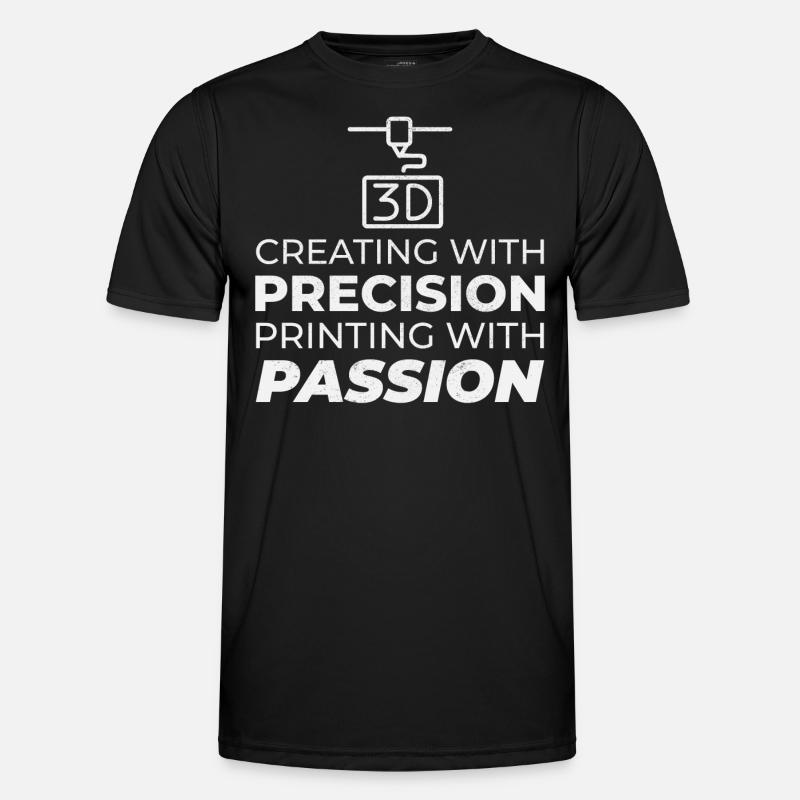 3D Printer 3D Printing - Men's Functional T-Shirt - black