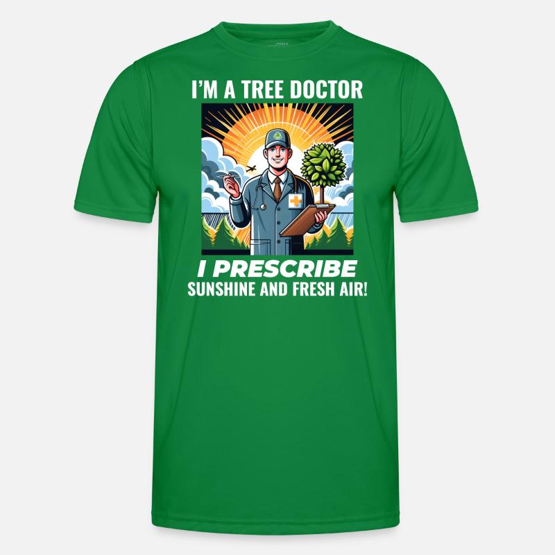 Baumpfleger Baumchirurg Kletterer Klettertrimmer Männer Funktions-T-Shirt