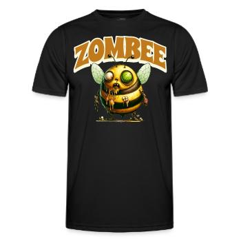 Abeille zombie Zombee - T-shirt sport Homme - noir - Devant - AI Model Male 178 dark (178cm)