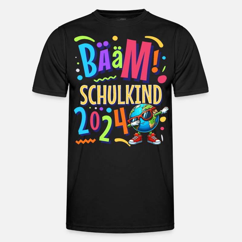 Bääm Schulkind 2024 Männer Funktions-T-Shirt