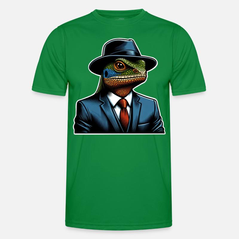 Echse Männer Funktions-T-Shirt