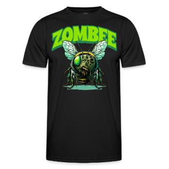Abeille zombie Zombee - T-shirt sport Homme - noir - Devant - AI Model Male 178 dark (178cm)