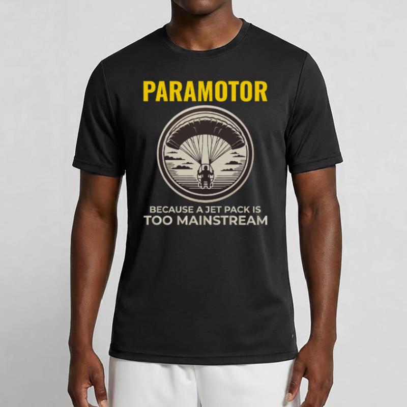 Paramotor Pilot Paramotoring Powered Paraglider Men's Functional T-Shirt