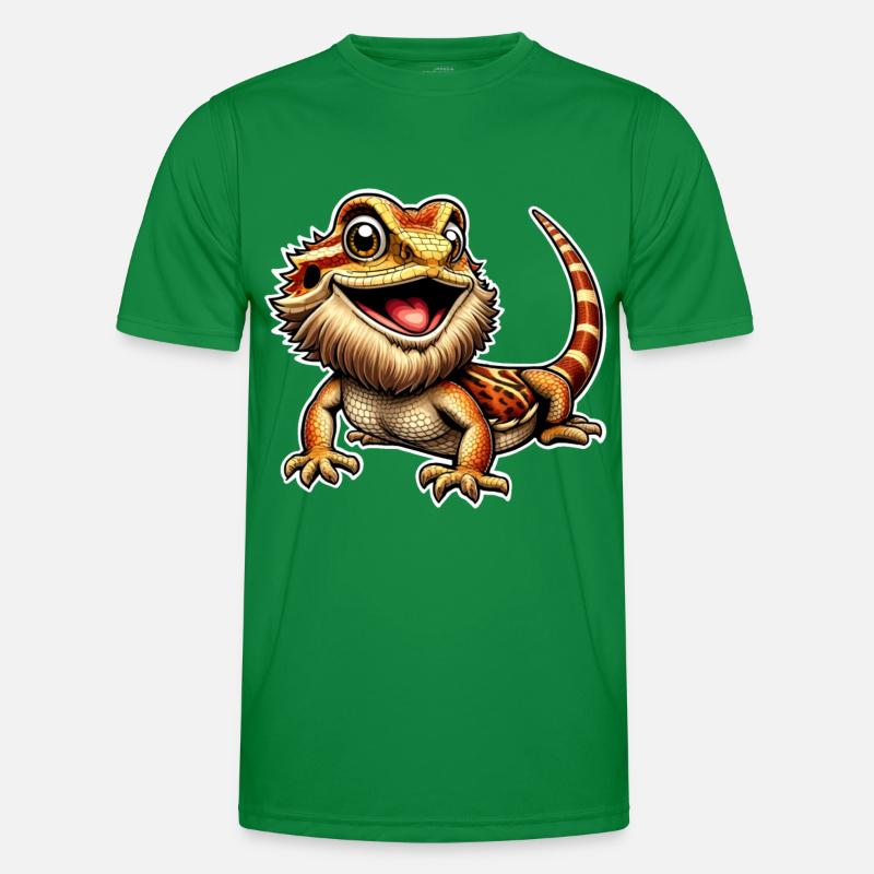 Bartagame Bartagamen Bearded Dragon Männer Funktions-T-Shirt
