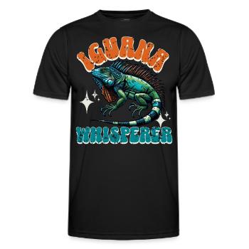 Iguana - Men's Functional T-Shirt - black - Front - AI Model Male 178 dark (178cm)