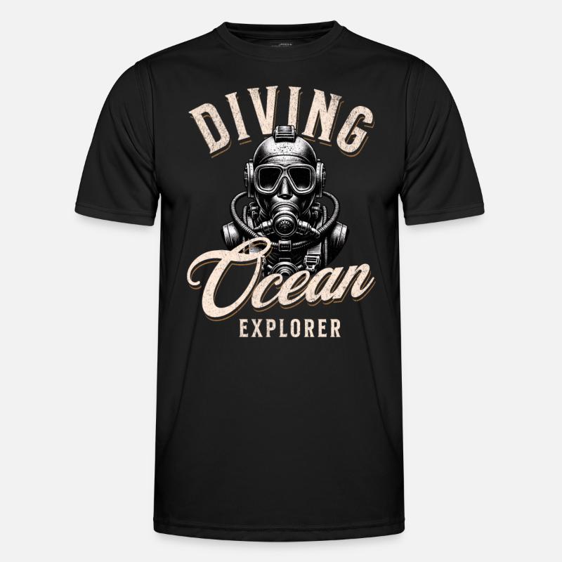 Diver Ocean Explorer - Men's Functional T-Shirt - black