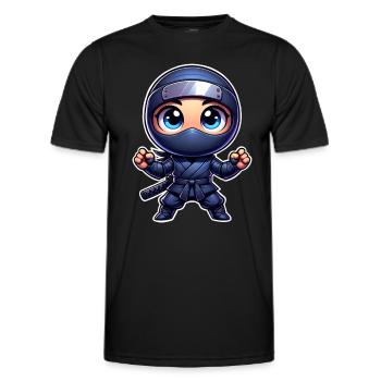 Ninja - Men's Functional T-Shirt - black - Front - AI Model Male 178 dark (178cm)