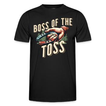 Horseshoe Throwing Horseshoe Pitching - Men's Functional T-Shirt - black - Front - AI Model Male 178 dark (178cm)